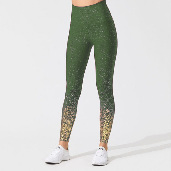 

yoga outfits explosive stamping printing fitness sports leggings breathable slim fit tight pants women, White;red