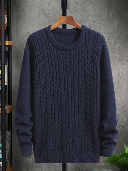 

men cable knit sweater d49q#, White;black