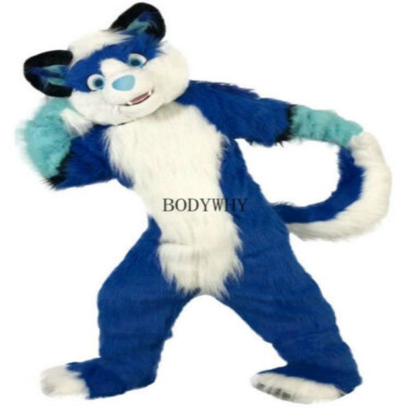 

mascot costumes long fox dog wolf mascot costume suit party carnival cartoon dress outfits carnival halloween xmas easter ad clothes, Red;yellow