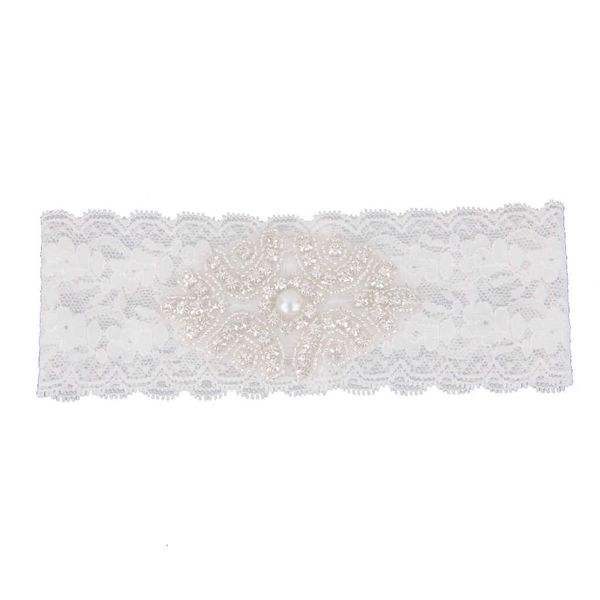 

ivory wedding garter rhinestones beaded decor bridal prom garter belt, Black;white