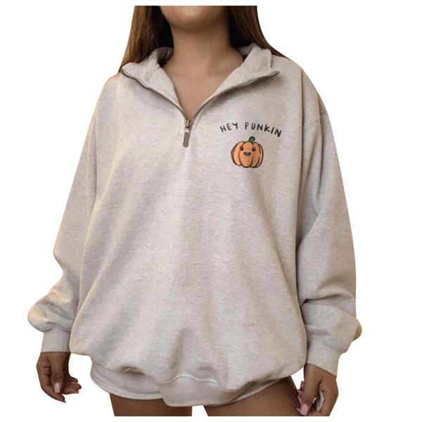 

new fashion halloween fashion women's casual long sleeve cartoon pumpkin printed ladies sweatshirt spring autumn winter, Black