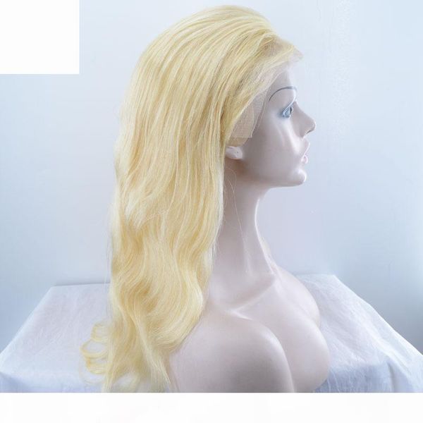 

613 blonde lace front wig human hair for women brazilian peruvian body wave lace frontal wig swiss lace, Black;brown
