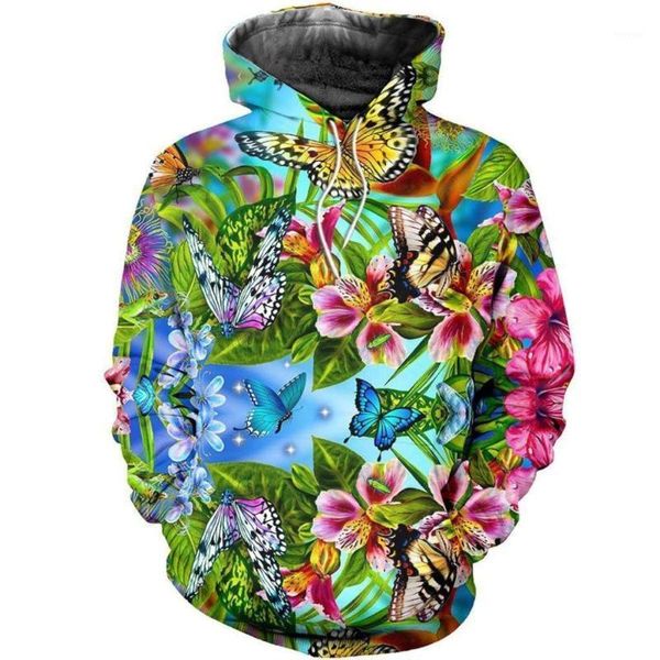 

vintage flower 3d printed mens hoodie harajuku streetwear autumn hoodies sweatshirt casual jacket tracksuits1, Black