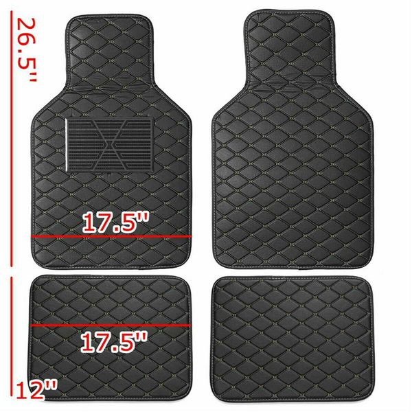 

wholesale/4x car front/rear floor mats for all weather pu leather protection auto suv van