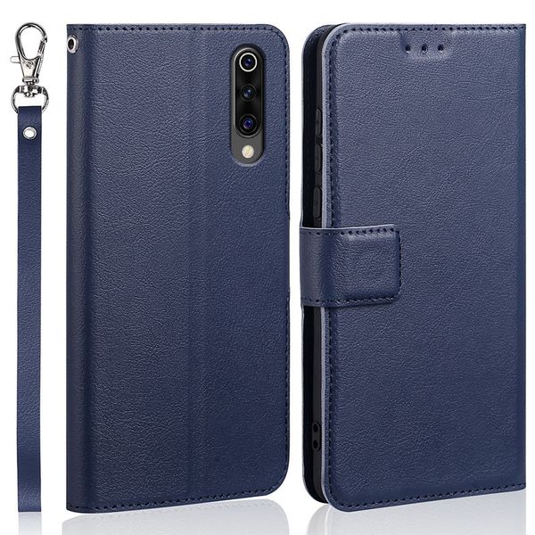 

luxury flip wallet case for xiaomi mi 9 cover original stand design leather phone coque bag with strap card holders