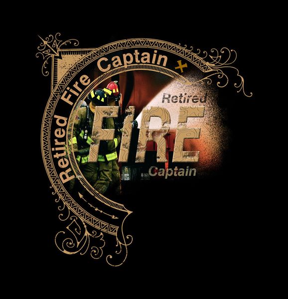 

retired fire captain shirt - firefighter captain retirement gifts - premium tee sport hooded sweatshirt hoodie