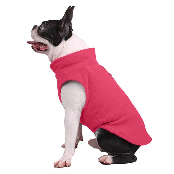 Cor pura cães velo cães roupas para animais de estimação suprimentos outono inverno manter quente moda filhote de cachorro novo padrão nova chegada 9 9bl j2