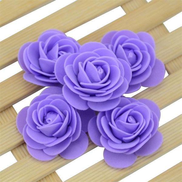 

80pcs lot 4cm thicker pe foam rose artificial flowers handmade wedding home decoration head for diy flower ball party supplies wmthzj