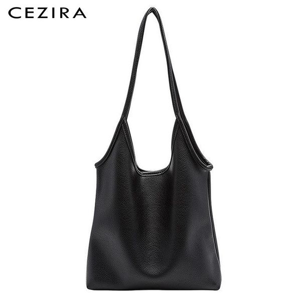 

cross body cezira soft vegan pu leather shoulder bag for women fashion daily hobo solid color female large casual tote handbag