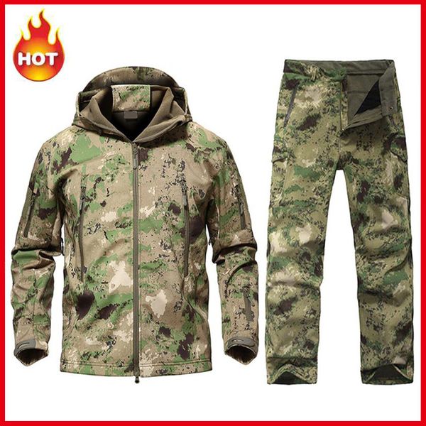

men's tad softshell tactical jacket military suits camouflage hunting clothes jacket or pants outdoor sport for climbing hiking 201007, Black;brown