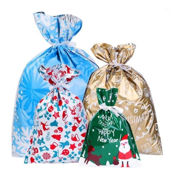 

24pcs christmas gift bags assorted styles drawstring gift wrapping christmas goody bags for the holiday1