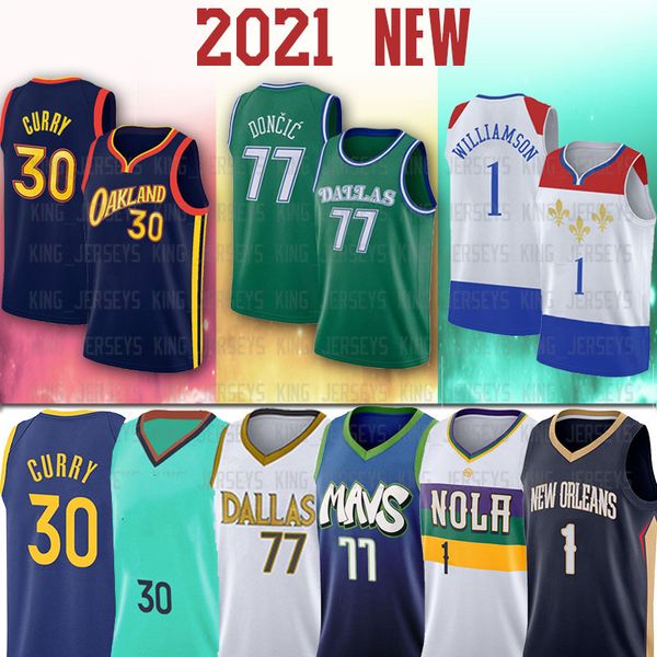 

ncaa 77 luka curry doncic new 30 stephen jersey zion 1 williamson basketball jerseys, Black;red