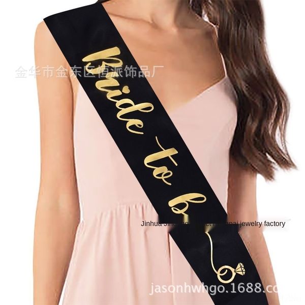 

luak1 wedding golden word sash single party with wedding etiquette golden signboard etiquette bride to be bride ofhuy