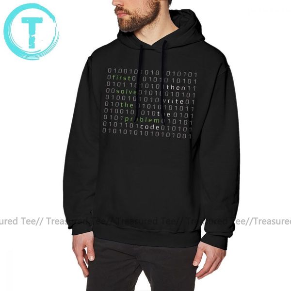 

developer first solve the problem then write the code long length outdoor pullover male casual hooded sweatshirt hoodie men t shirt