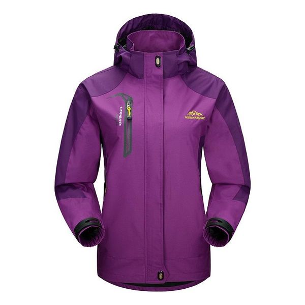 

women hiking jacket travel spring autumn breathable hooded coat windbreaker waterproof outdoor camping climbing jackets, Blue;black