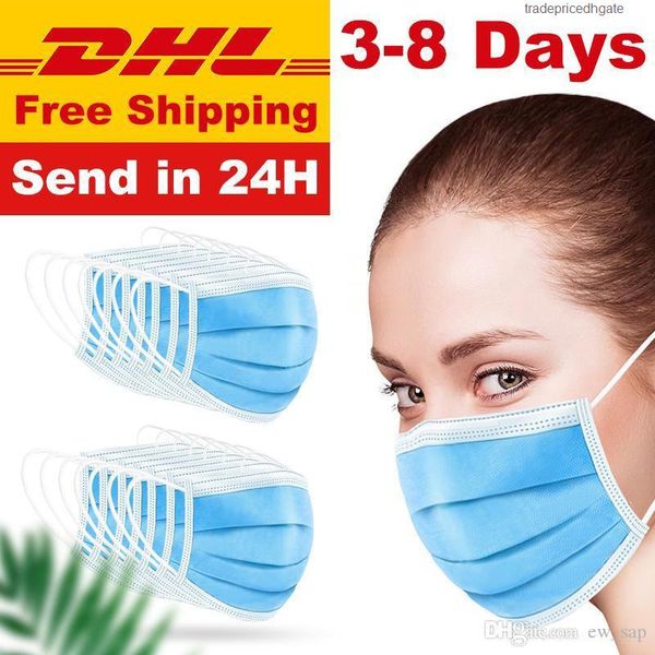 

face thick masks 3-layer disposable dust-proof breathable earloop mask comfortable