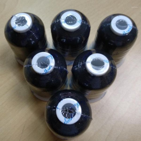 

6 black color 100% rayon embroidery machine thread 800m each ideal for brother janome pfaff and most home embroidery machines1, Black;white