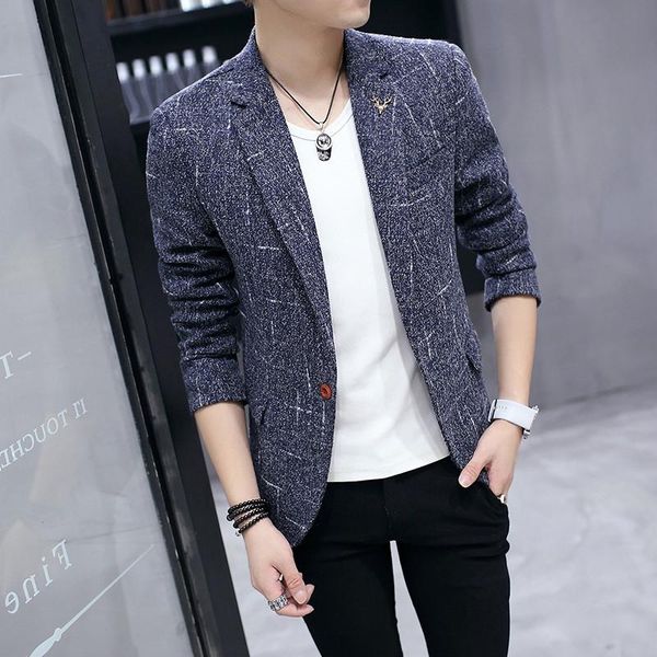 

casual loose men blazer korean fashion vintage oversized office men blazer abrigo cuadros men's clothing db60xf, White;black