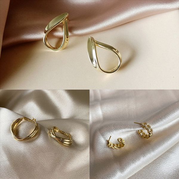 

bxb moonmory gold jewelry simple sterling silver small women stud earring for earrings fashion cute superman rhombus stud, Golden