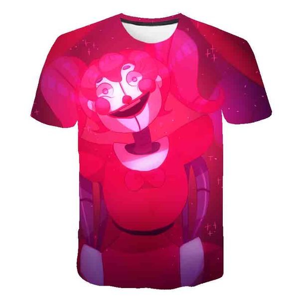 

fnaf new dolls games five nights at freddy's summer anime boys girl clothing 3d print shirts kawaii oversized hentai men clothing