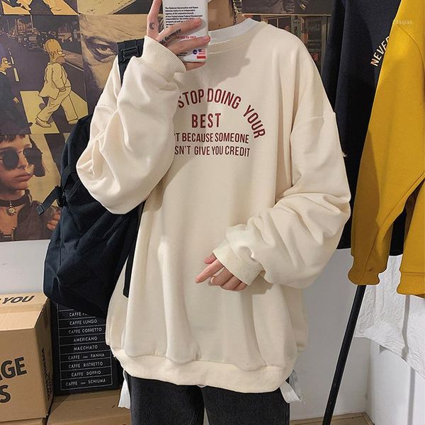 

men's hoodies & sweatshirts 2021 men streetwear couple winter coat fashion loose three colors hoodie sweatshirt wome1, Black