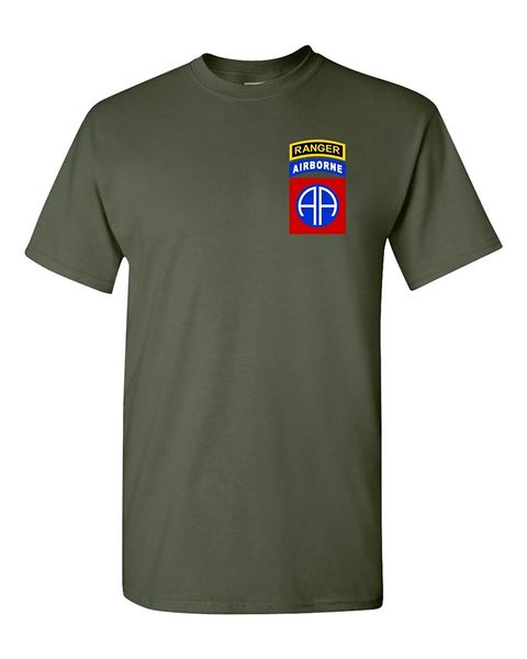 

sport 2019 fashion summer style 82nd airborne division ranger tab badge army t-shirt tee shirt