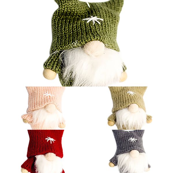 

2021 latest creative 25# doll wool diy cute pendant gnome holiday christmas tree decoration kids gifts new