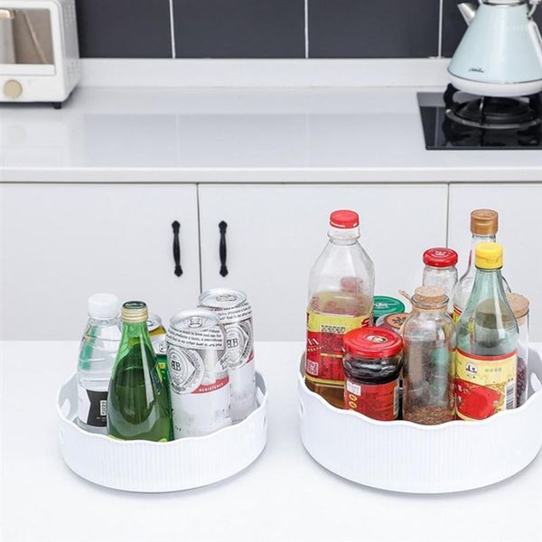 

1pc multi-function seasoning box kitchen storage shelf rotary storage box1