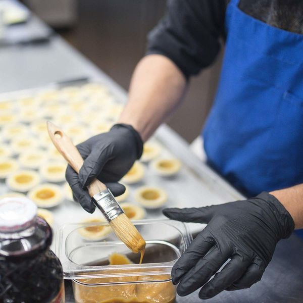 

gloves black desposible nitrile 100 , latex pcs powder textured, disposable, non-sterile, small,medium, large,x-la