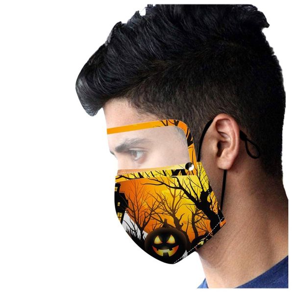 

caps washable mouth masks reusable mask halloween for face men with detachable eyes shield mondmasker wasbaar mascarillas