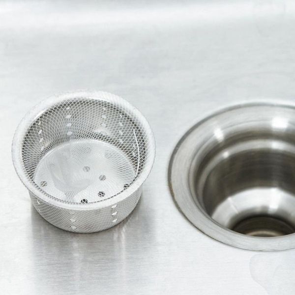 

supplies hole garbage sink basket residue drain protection disposable food filter bag drained kitchen 100pcs environmental bbybmi