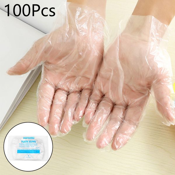 

factoryigs5clear kitchen food 100/50pcs for disposable eco-friendly plastic cooking industrial restaurant cleaning glove