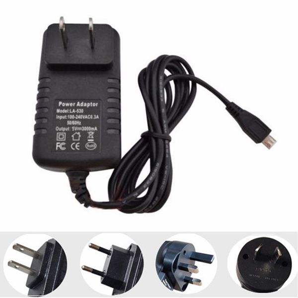 

50pcs 5v 3a micro usb ac/dc power adapter eu us au uk plug charger supply 5v3a for raspberry pi zero tablet pc other