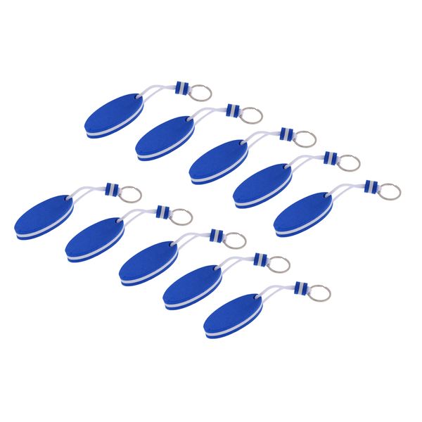 

10x marine outboard floating keyring sailing kayak fishing- surfboard blue