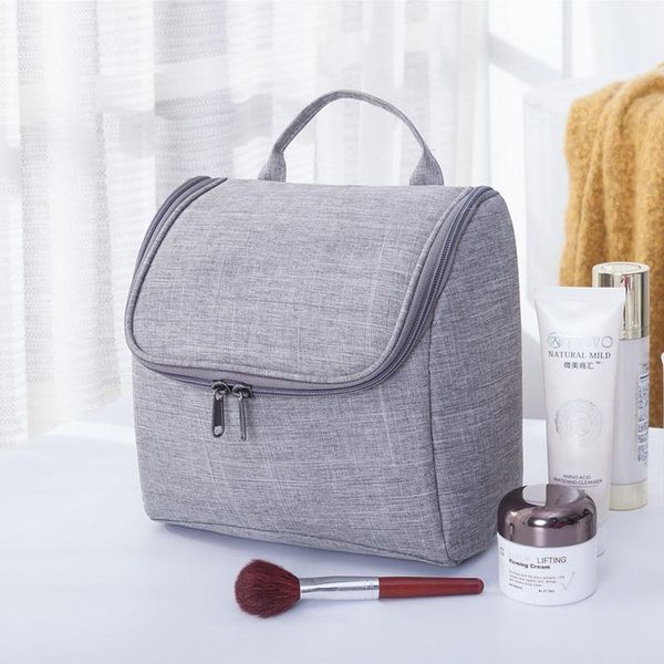 

polyester waterproof cosmetic bag hanging multifunction makeup bags travel organizer wash bags hand toiletry bag