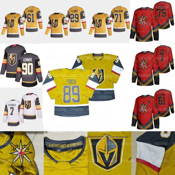 

youth vegas golden knights 2020 third fourth jersey marc-andre fleury alex pietrangelo ryan reaves robin lehner mark stone pacioretty tuch, Black;red