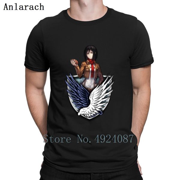 

mikasas футболка творческого summer style hip hop смешная атака на titan t рубашки слоган сумасшедшей отдыха способа спорт с капюшоном hoodi