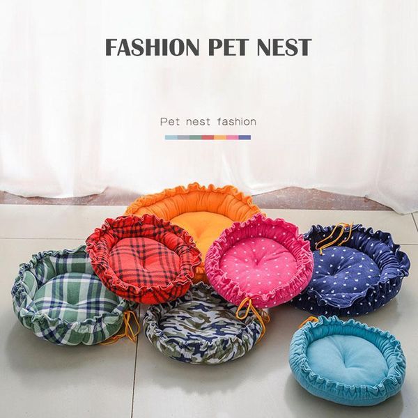 

warm comfortable pet dog mat kennel cat litter dual-purpose drawstring bed pad for small medium dogs cats sofa mat pet supplies1