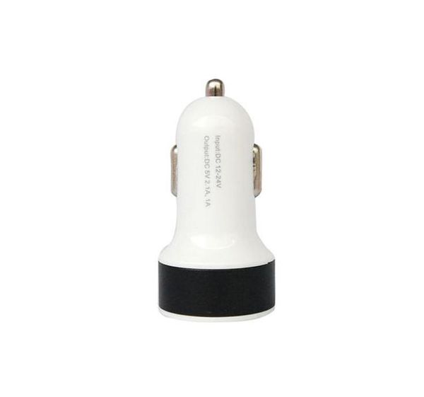 

universal colorful car mini charger round quick charge adapter 1.2a micro auto power adapter dual usb 2 port,dhl delivered