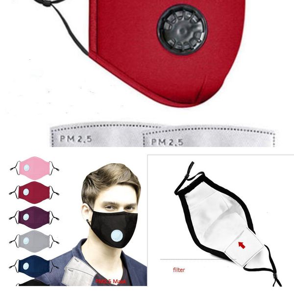 

factory26zjwashable mask pm2.5 reusable face quality anti-dust masks with 2 filter valve protective cotton children kids face masks