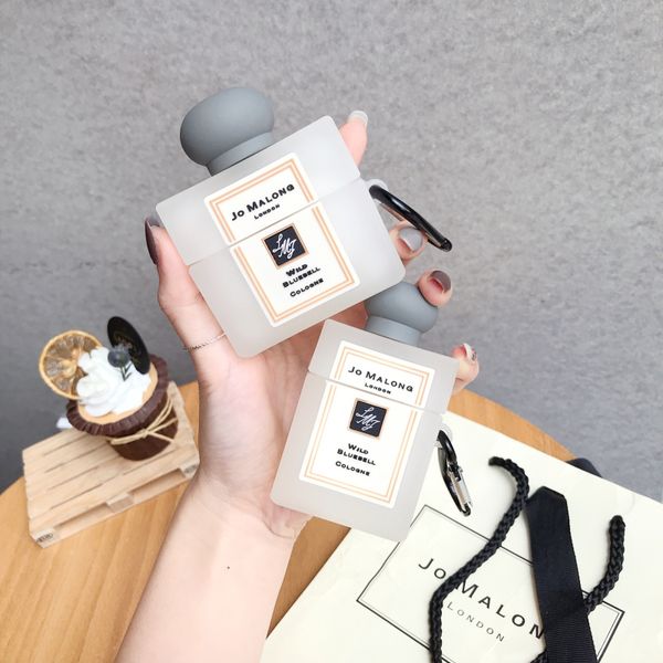 

3d luxury cute perfume bottle transparent wireless earphone charging silicon case for airpods 2 1 bluetooth headset cover for airpods pro