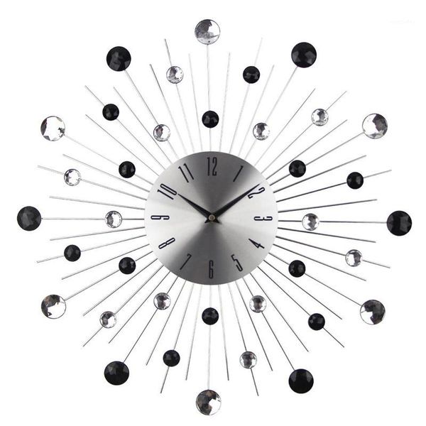 

wall clocks css gypsophila diamond fashion clock wrought iron creative vintage metal art wall1