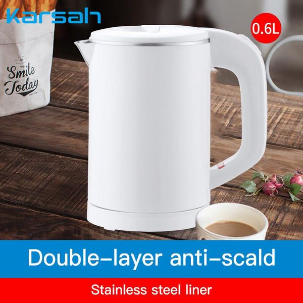 

electric kettles 600ml mini kettle 304 stainless steel portable travel water boiler pots 600w heating teapot pot