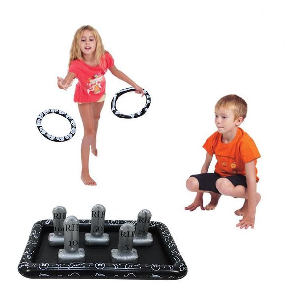 

new halloween inflatable tombstone modeling ring ice bucket activity game throwing children party competition equipment group wmtzfz