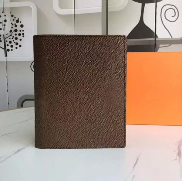 

large desk agenda cover holders memo planner men a5 notebook diary luxury designer agendas protective case card passport holder wallet deskn, Brown;gray