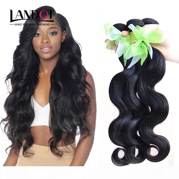 

indian virgin hair body wave 3 4 5 pcs unprocessed 6a cambodian malaysian brazilian peruvian human hair weaves bundles natural color dyeable, Black