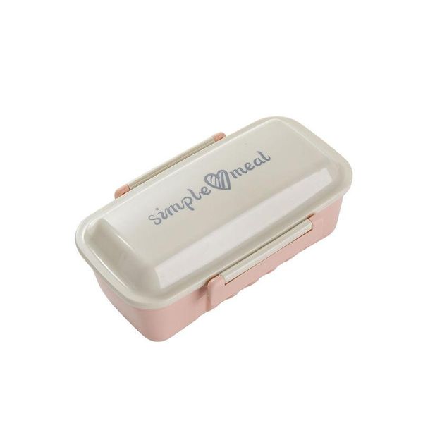 

творческое пластиковые коробки обед контейнер еды микроволновая печь съемная partition обед bento boxes закуска бесплатная доставка bbyspm h