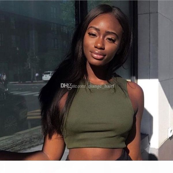 

silk base wigs natural scalp 4.5x5 silk full lace wigs 130% density silky straight virgin human hair baby hair, Black;brown