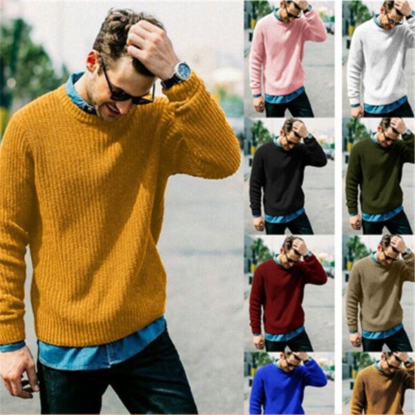

sweaters fashion trend long sleeve round neck pullover sweater male spring loose casual couple bottoming man solid color knitting, White;black