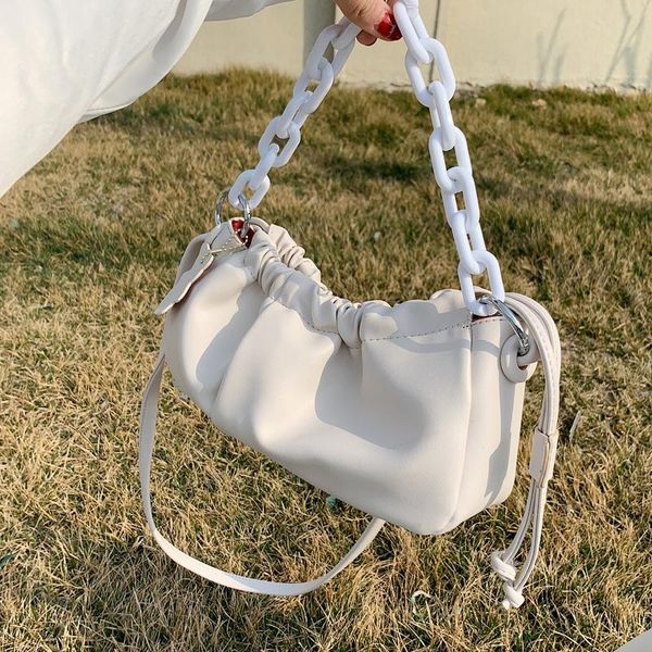 

elegant female chain tote bag 2020 fashion new soft leather women's designer handbag casual shoulder messenger bag